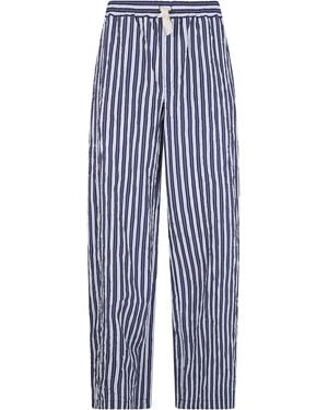 Nuur Striped Pants With Elastic - Blue