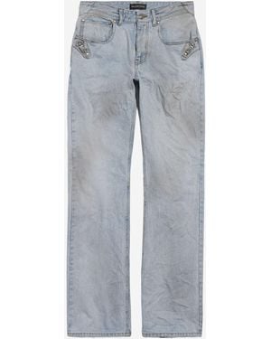 Balenciaga Cotton Denim City Jeans - Gray