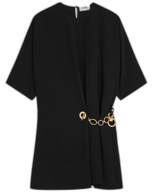 Celine Wrap Dress - Black