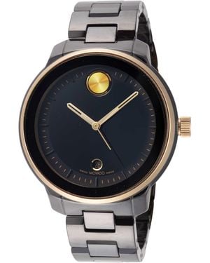 Movado 38.5Mm Bold Quartz Watch 3600936 - Metallic