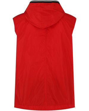 Givenchy Hooded Sleeveless Vest - Red