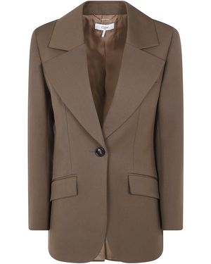 Chloé Classic Blazer - Brown