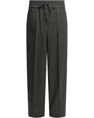 Ami Paris Casual Wool Pants - Gray