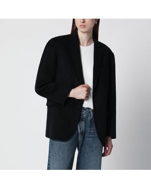 Anine Bing Quinn Oversized Woolcashmere Blazer - Black