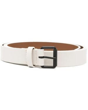 Sofie D ́hoore "Varnia" Leather Wide Belt Mm 25 - White
