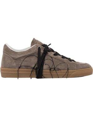 Santha Love Cut Taupe Sneakers - Brown