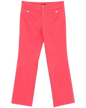 Etro Cotton Elastane Pants - Red