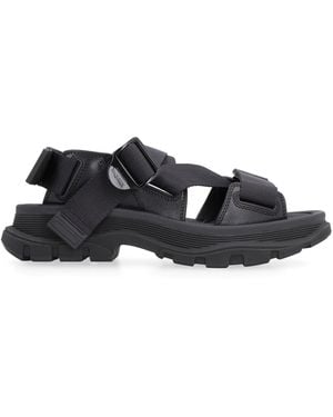 McQ Tread Flat Sandals - Black