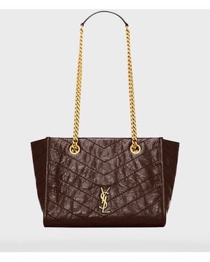 Saint Laurent Niki Small Shopping - White