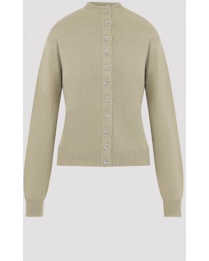 Lemaire Reversible Cashmere Button Sweater - Natural