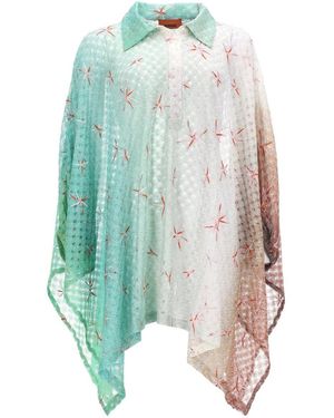 Missoni Short Cover-Up Viscose Lamé - Blue