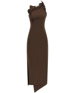 Coperni Flower Dress - Brown