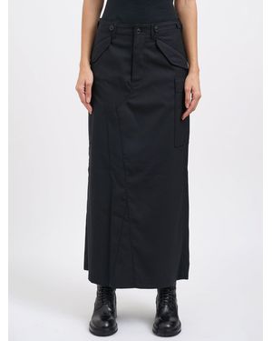 Junya Watanabe Wool Cargo Skirt - Black