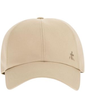 Premiata Baseball Cap With Embroidered Logo - Natural