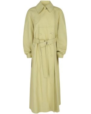 Givenchy Leather Trench Coat - Yellow
