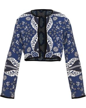 Beyond By Vera Joan Reversible Jacket - Blue