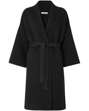 Fendi Ff Wool Coat - Black