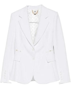 Elisabetta Franchi Ivory Jacket - White