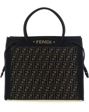 Fendi Magic' Large Shopping Bag - Black