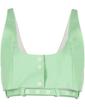 Ganni Organic Cotton Top - Green