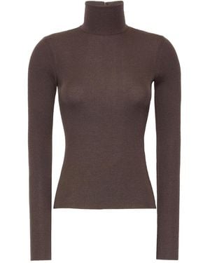 Max Mara Maglione A Collo Alto - Brown