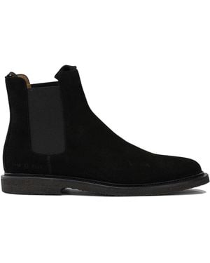 Common Projects Suede Chelsea Ankle Boots - Black