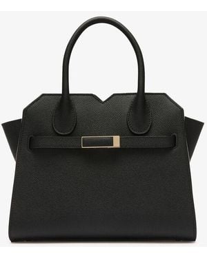 Valextra "Milano" Crossbody Bag Mini - Black