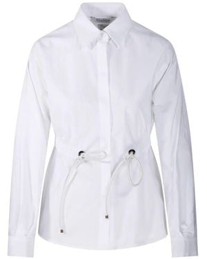 Max Mara "Tazzina" Cotton Popeline Classic Shirt - White