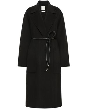 Max Mara Oversized Double Wool Coat - Black