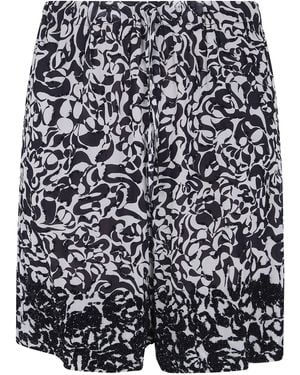 Dries Van Noten "Piperi" Printed Shorts - Black