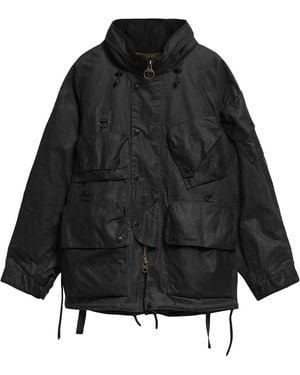 Barbour X Norbit" Giacca Cerata - Black