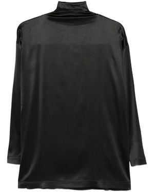 Phoebe Philo Liquid Knot Collar Top - Black
