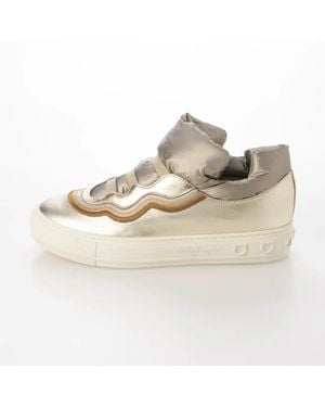 Ferragamo Gancini Metallic Platform Sneakers