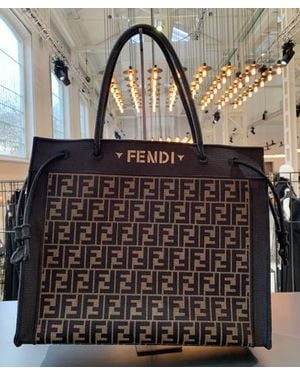 Fendi "Magic" Large Shopper Bag - Gray