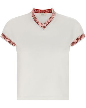 Versace 'Greca' And 'Medusa' T-Shirts - White
