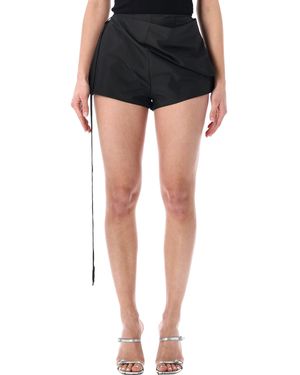 DIESEL P-Sarto Wrap-Front Shorts - Black