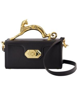 Lanvin Pencil Cat Nano Top Handle Purse - Blue