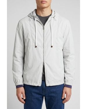 Brunello Cucinelli Light Hooded Jacket - White