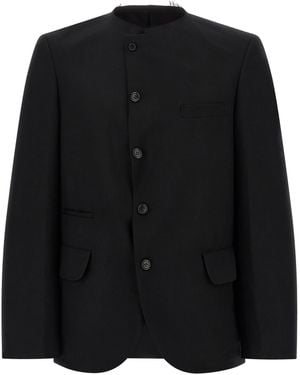 Comme des Garçons Raw Cut Hem Blazer - Black