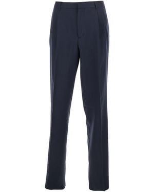 Lardini Tailored Pants With Double Pleats - Blue