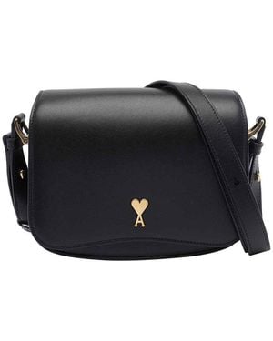 Ami Paris Paris Paris Crossbody Bag - Black