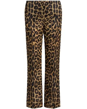Alberta Ferretti Triple Organza Pants - Natural
