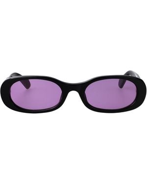 Off-White c/o Virgil Abloh Acetate Sunglasses - Purple