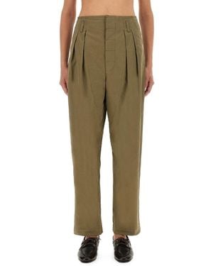 Moschino Tailored Pants With Pleats - Green