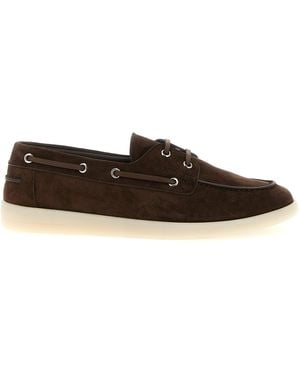 Prada Boat Loafers - Brown