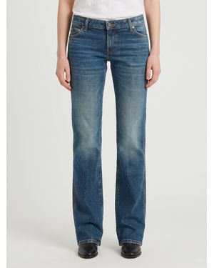 KHAITE Low-Rise Conforti Jeans - Blue
