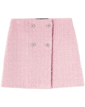 Versace Tweed Mini Skirt - Pink
