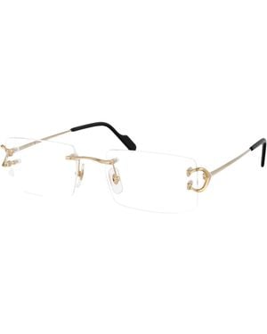 Cartier Optical Glasses Ct0488O Acetate - Metallic