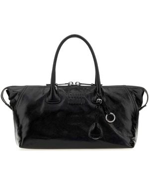 Miu Miu Leather Handbag - Black