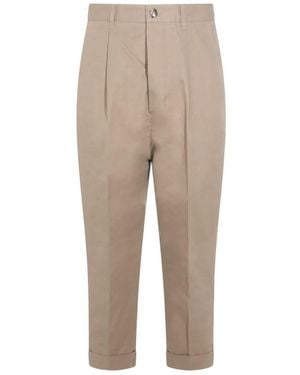 Ami Paris Carrot Oversized Pants - Natural